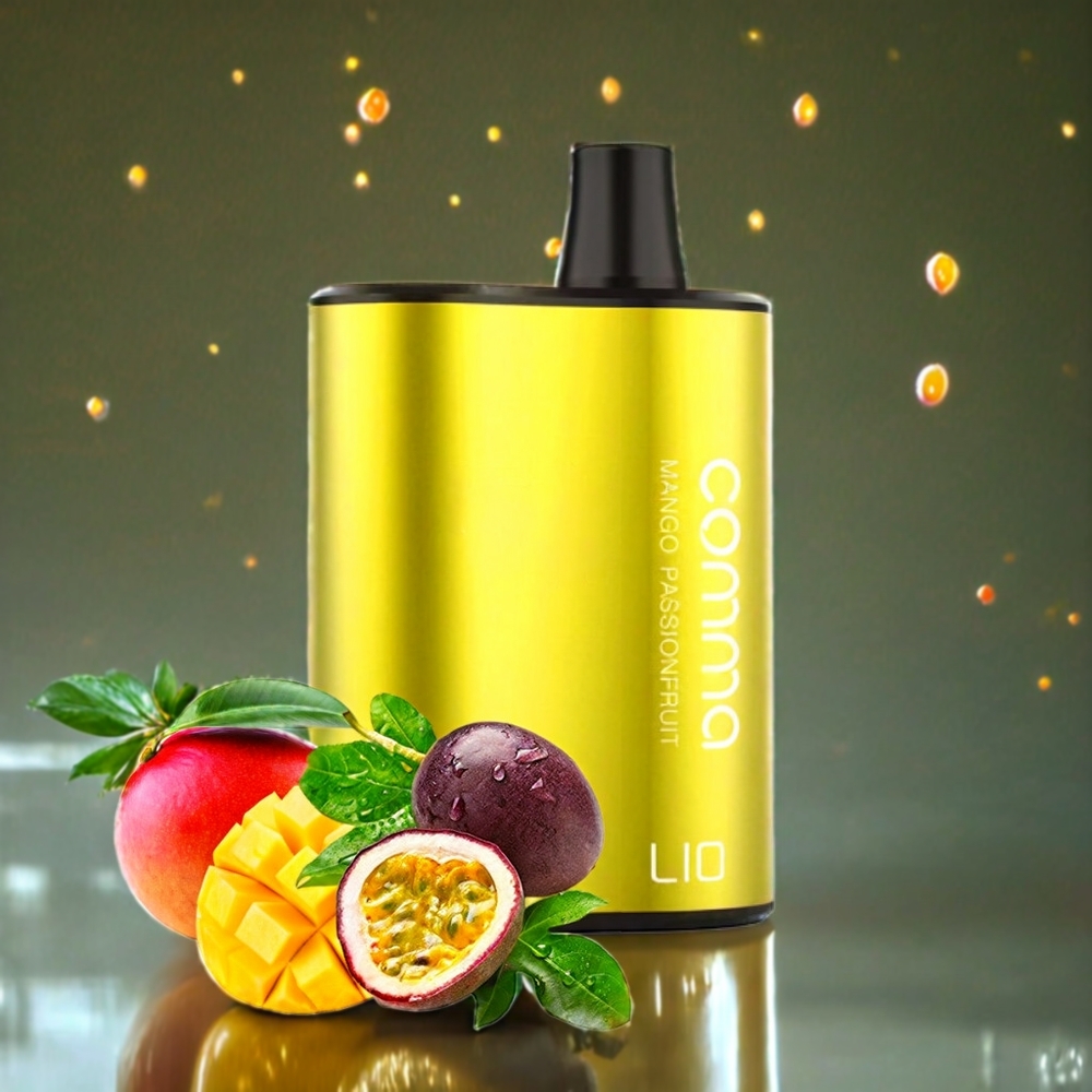 LIO COMMA 5000パフ マンゴーパッションフルーツ ジャパン まとめ買い 900mAh 15ml