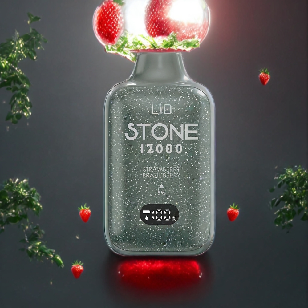 LIO Stone 12000パフ ストロベリーブラジルベリー ジャパン まとめ買い Type-C充電 18ML