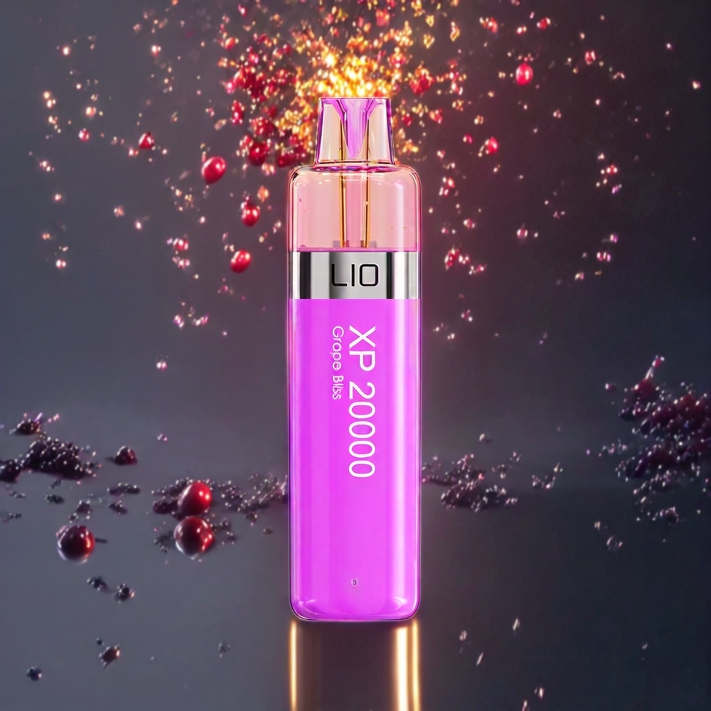 LIO XP 20000パフ グレープブリス ジャパン まとめ買い 0.8Ωメッシュコイル 12ML 50mg