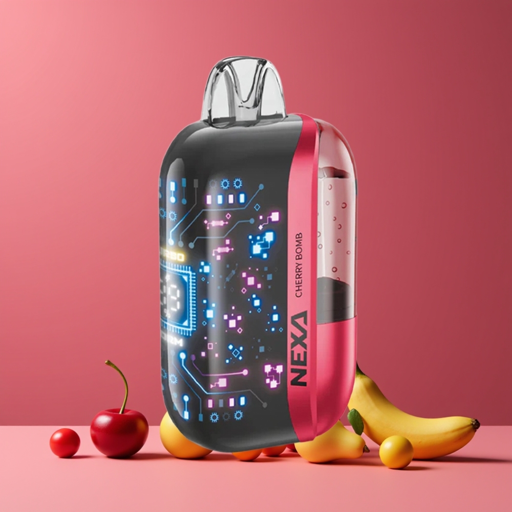 NEXA Ultra 50000 チェリーボンプ ジャパン まとめ買い 20ml 800mah 5% 0.9ohm 3d曲面画面 Type-c充電