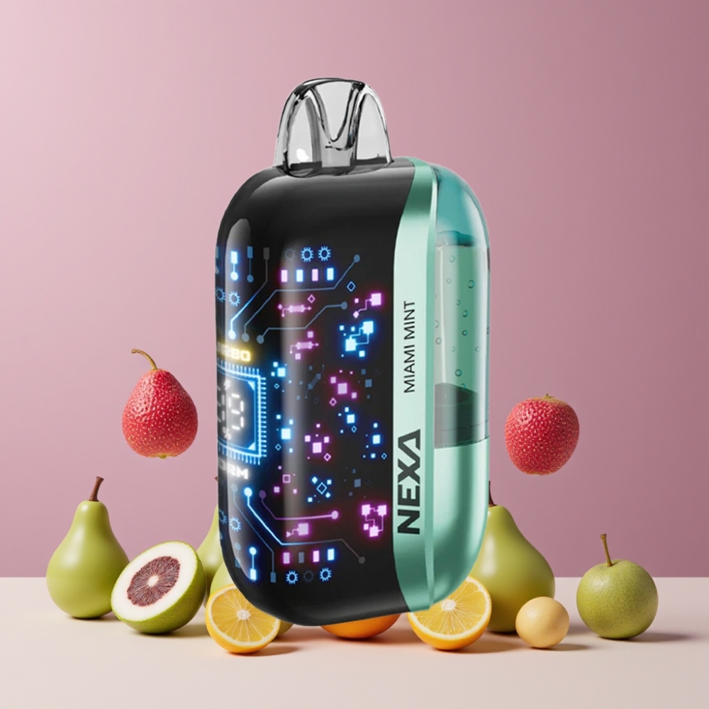 NEXA Ultra 50000 マイアミミント ジャパン まとめ買い 20ml 800mah 5% 0.9ohm 3d画面 Type-c