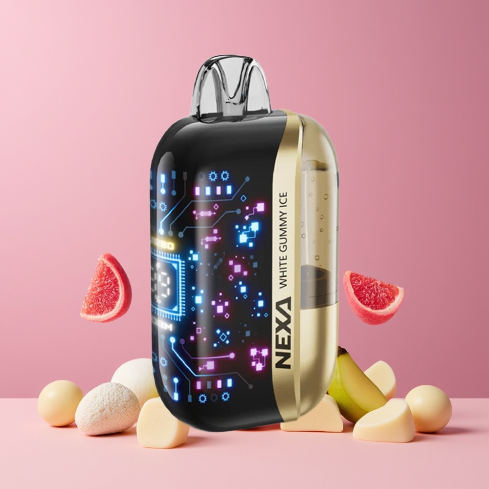 NEXA Ultra 50000 ホワイトグミアイス ジャパン まとめ買い 20ml 800mah 5% 0.9ohm 3d 曲面スクリーン Type-c