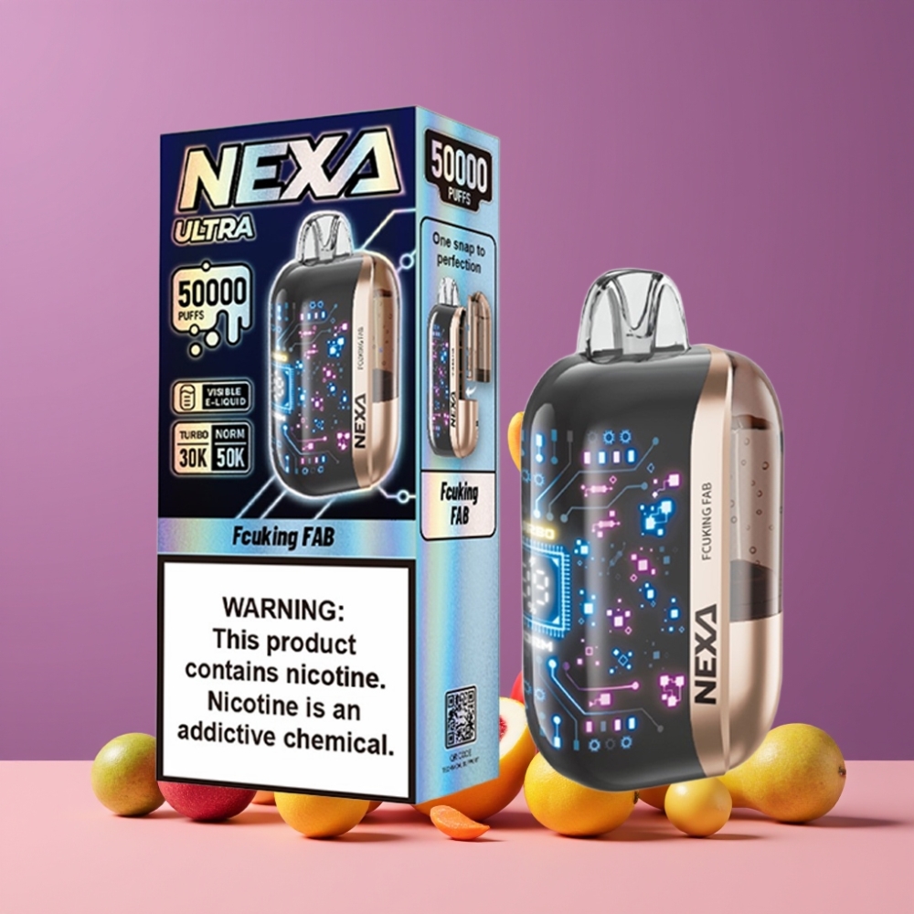 NEXA Ultra 50000パフ Fcuking Fab 20ml 800mah 5% 0.9ohm ジャパン まとめ買い