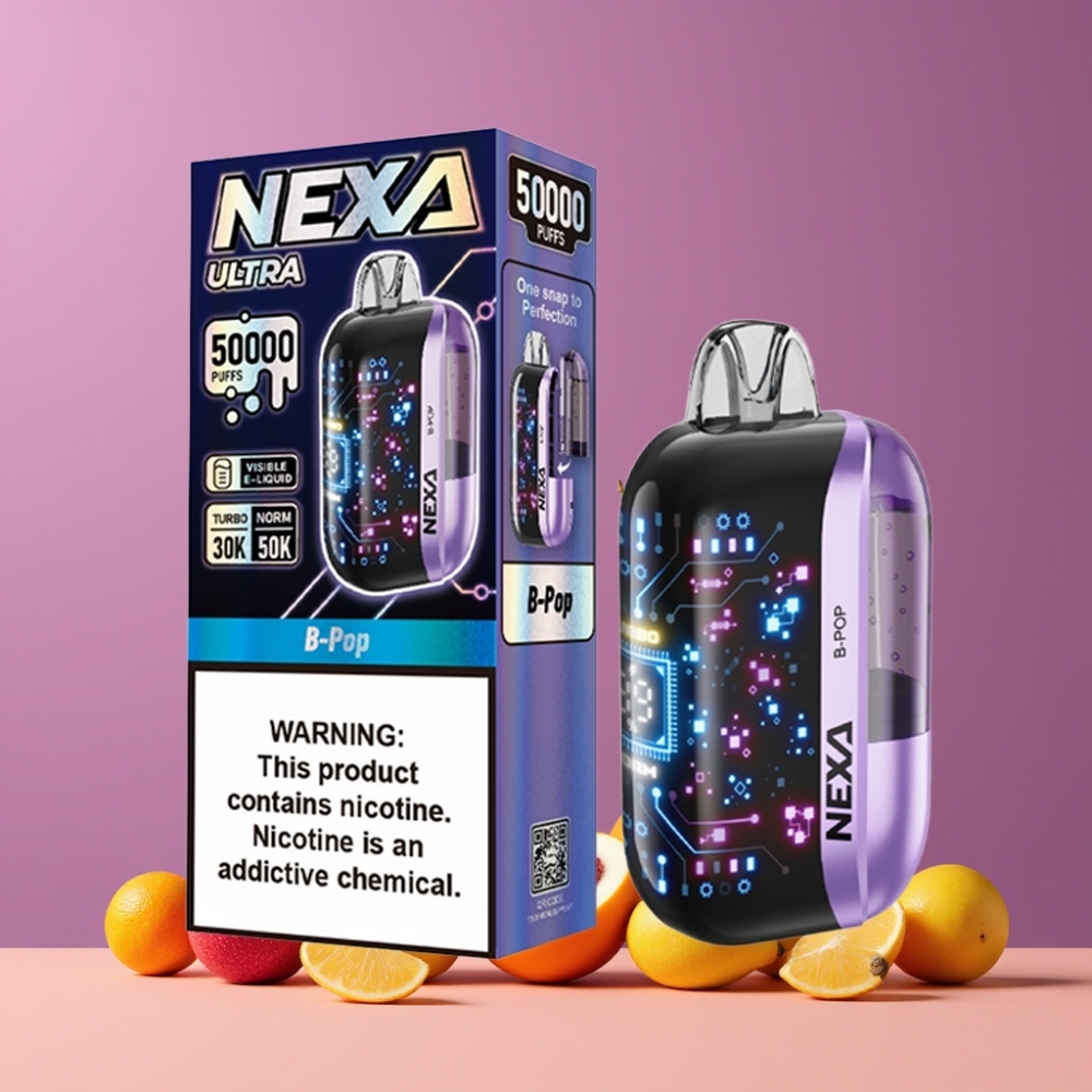NEXA Ultra 50000 Puffs 20ml 5% ジャパン まとめ買い デュアルメッシュコイル 3D曲面スクリーン Type-C充電