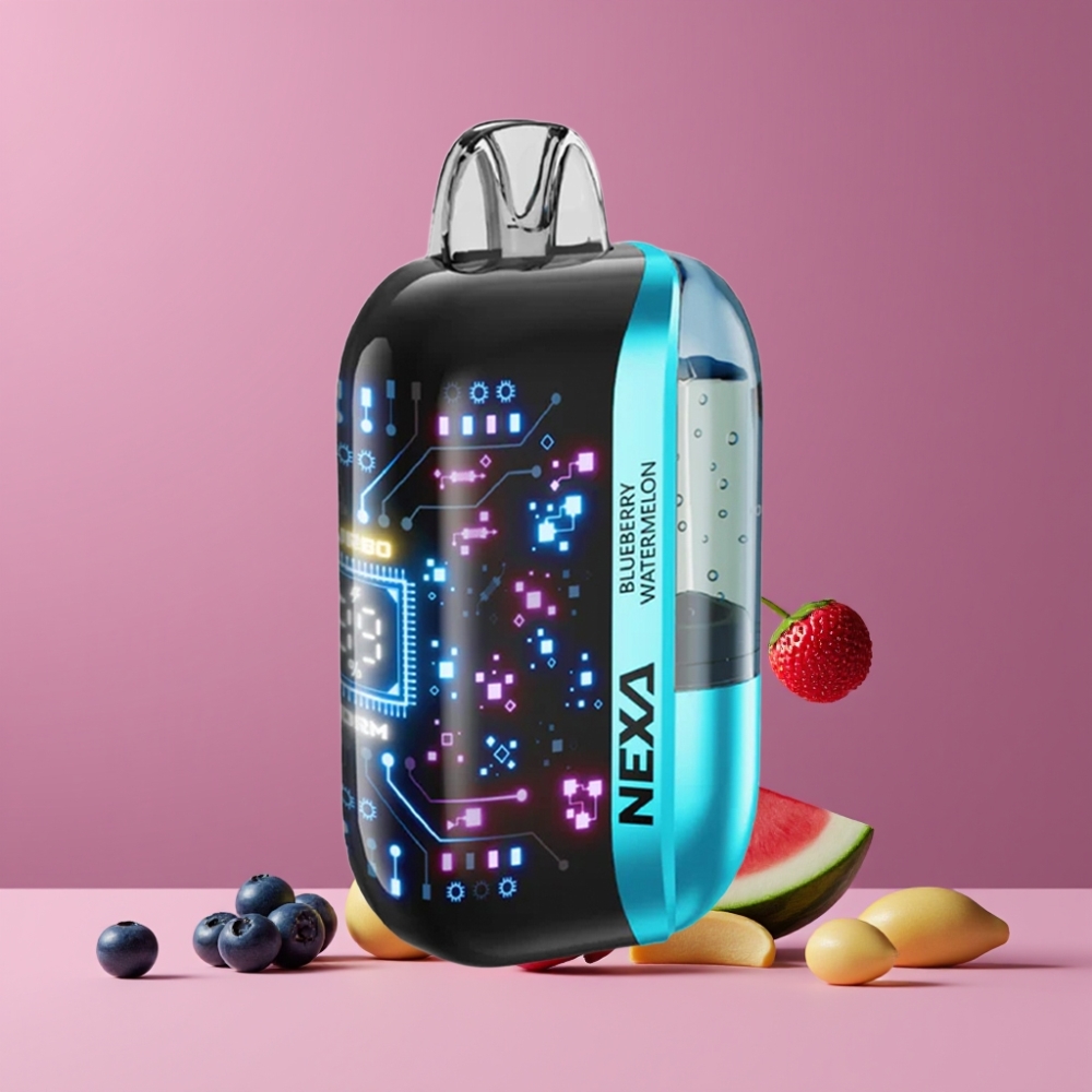 NEXA Ultra 50K ブルーベリー スイカ ジャパン まとめ買い 20ml 800mah 5% 0.9ohm デュアルメッシュ 3Dカーブドスクリーン Type-c
