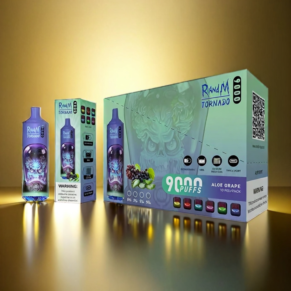 Fumot RandM Tornado 850mAh 18mL Mesh アロエグレープ ジャパン まとめ買い