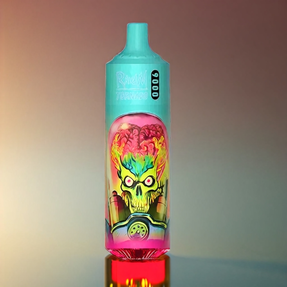 Fumot RandM Tornado 9000 Puffs 18mL Mesh RGB ストロベリーレッドラズベリー ジャパン まとめ買い
