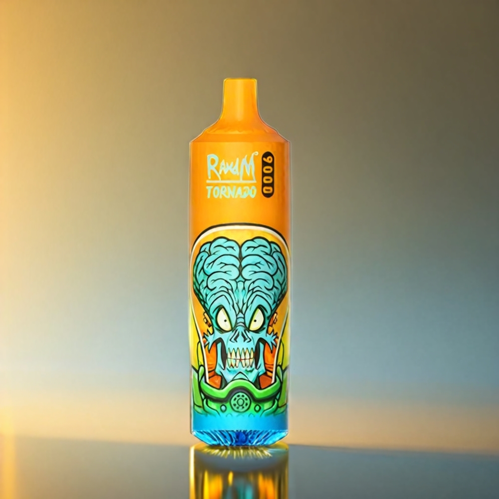 Fumot RandM Tornado 9000 Puffs 850mAh 18mL メッシュコイル RGBディスプレイ キウィパッションフルーツグアバ ジャパン まとめ買い