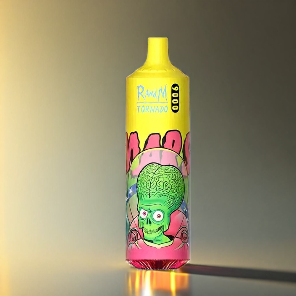 Fumot RandM Tornado 9000 Puffs 850mAh 18mL メッシュコイル RGB マンゴー ジャパン まとめ買い
