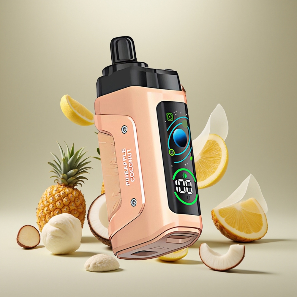 Razz Bar 45000パフ パイナップルココナッツ ジャパン まとめ買い 1.0オームメッシュコイル 650mAh
