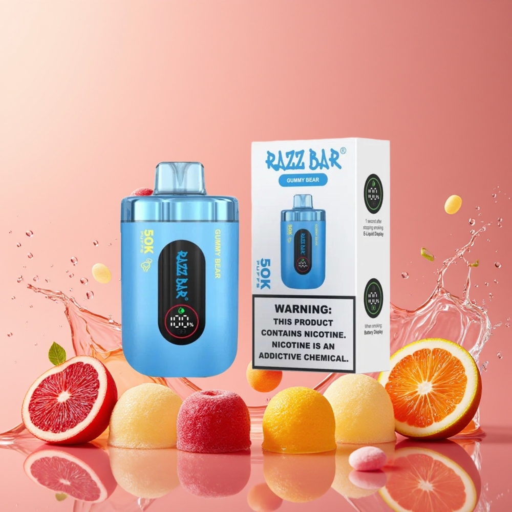 Razz Bar 50K グミベア 1.0Ohm 650mAh Type-C 2% ジャパン まとめ買い