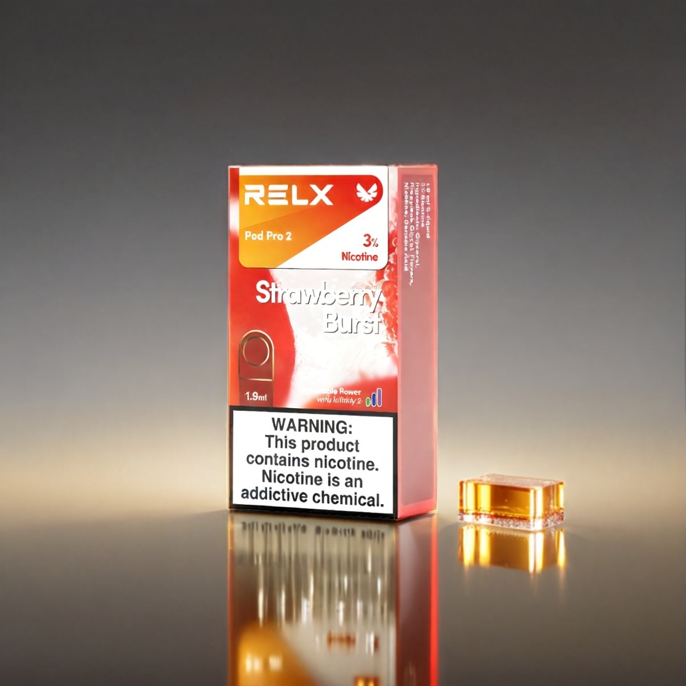 RELX Pod Pro 2 1.9ml 3%-5% 600 Puffs 3電圧調節 イチゴジャム ジャパン まとめ買い