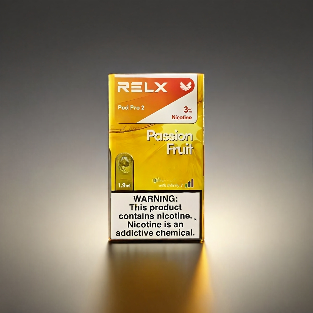 RELX Pod Pro 2 1.9ml 600 Puffs 3%-5% 3電圧調整 パッションフルーツ ジャパン まとめ買い