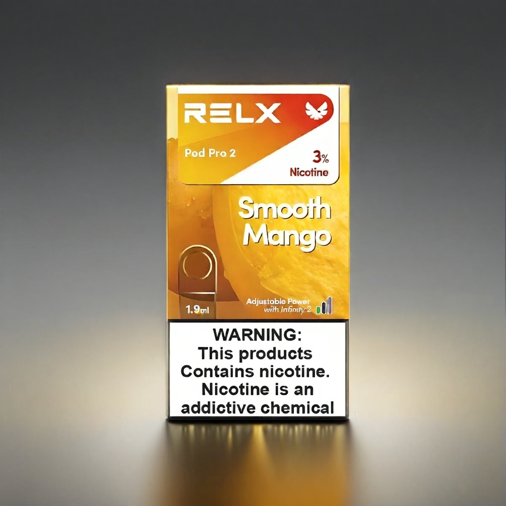 RELX Pod Pro 600 Puffs 1.9ml 3mode マンゴー ジャパン まとめ買い