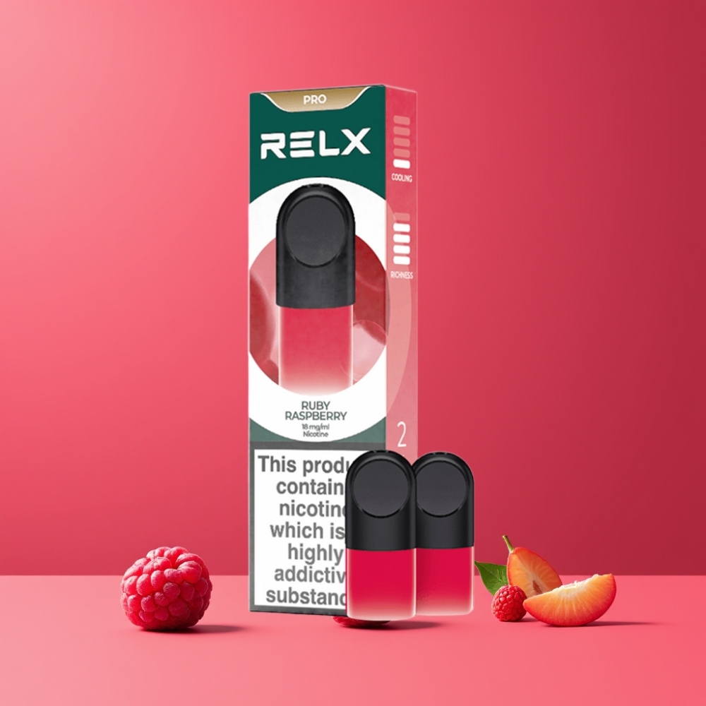 RELX Pod Pro 1口 ルビーラズベリー ジャパン まとめ買い 1.8% 1.9ml スムーズ リッチ
