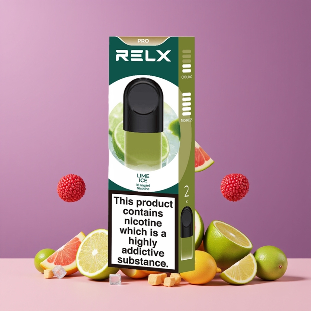 RELX Pod Pro 1.8 ライムアイス ジャパン まとめ買い 快適温度 最適ドロー抵抗 リッチベイパー