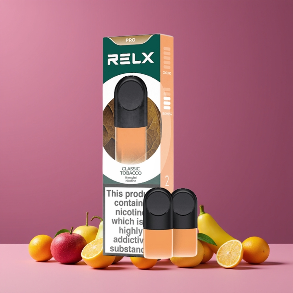 RELX Pod Pro 1.9ml クラシックタバコ ジャパン まとめ買い 1.8%ニコチン 快適温度 リッチな蒸気