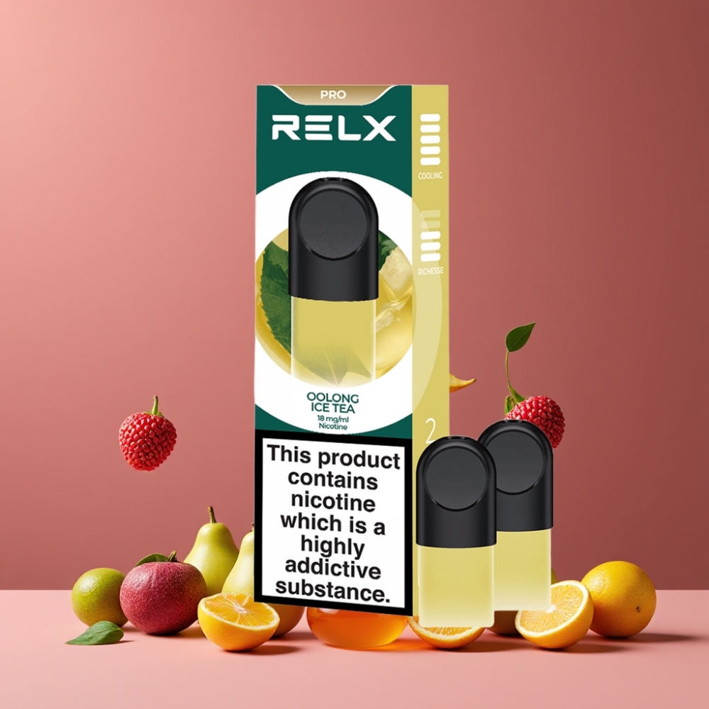 RELX Pod Pro 2口 ウーロンアイスティー ジャパン まとめ買い 1.8% 1.9ml 快適温度 最適な吸引抵抗 リッチなベイパー