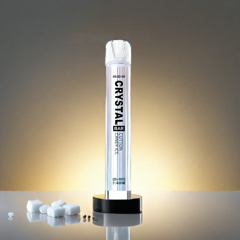 SKE Crystal BAR 600 500mAh 2.0ml Meshコットンキャンディーアイス ジャパン まとめ買い