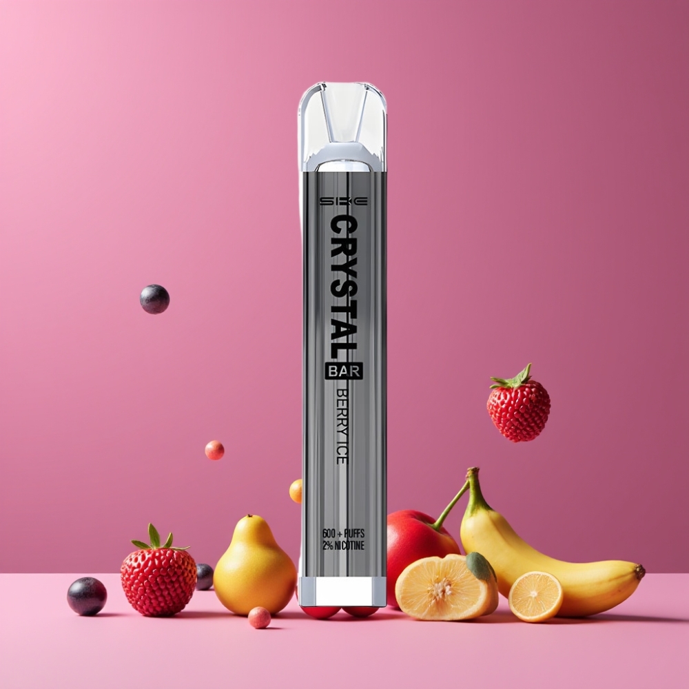 SKE Crystal Bar 600 ベリーアイス ジャパン まとめ買い メッシュコイル 2.0ml 500mAh