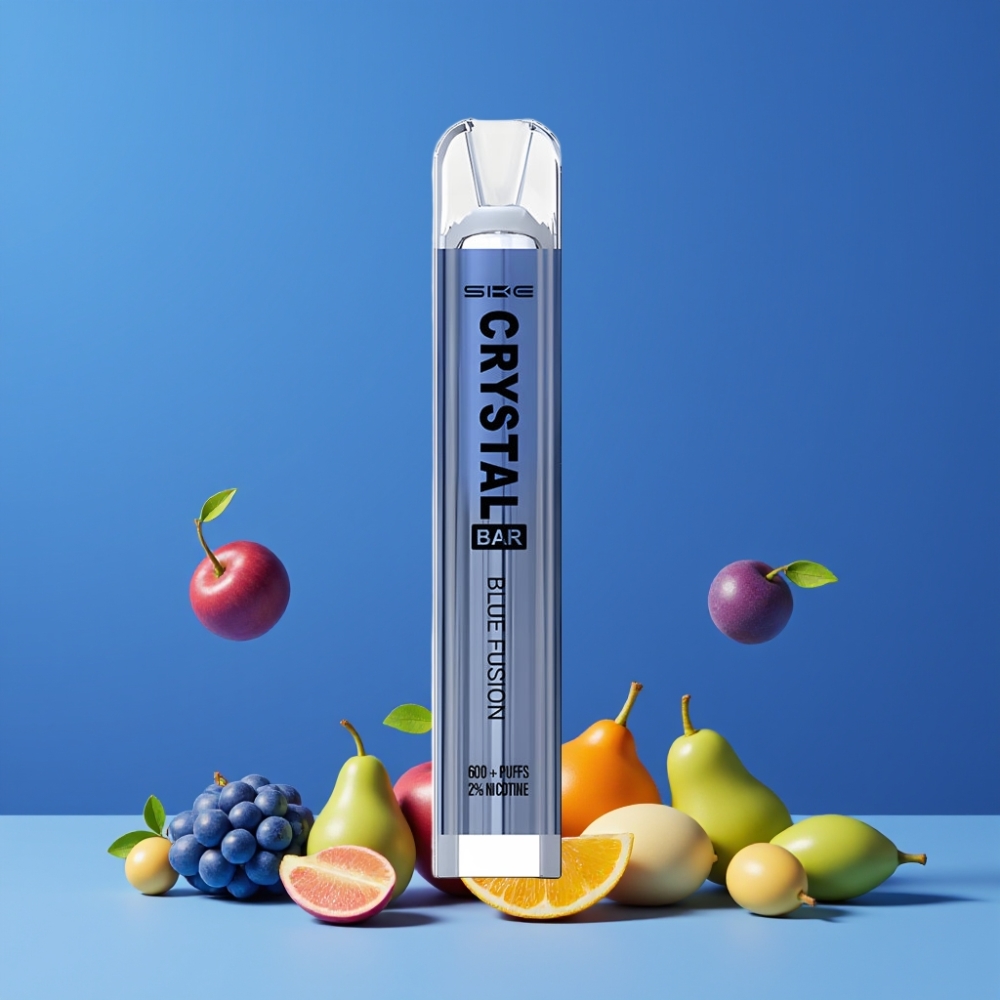 SKE Crystal Bar 600パフ ブルーフュージョン ジャパン まとめ買い メッシュコイル 2.0ml