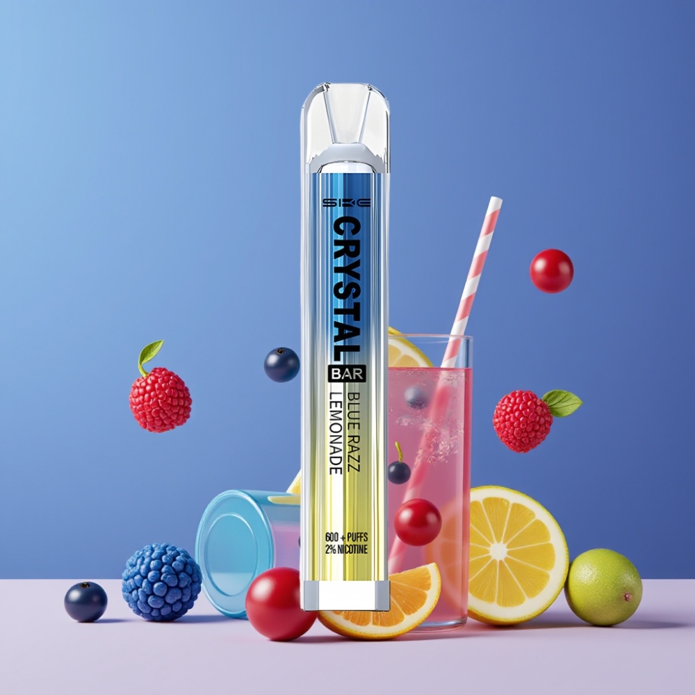 SKE Crystal Bar 600 ブルーレモネード ジャパン まとめ買い メッシュコイル 2.0ml