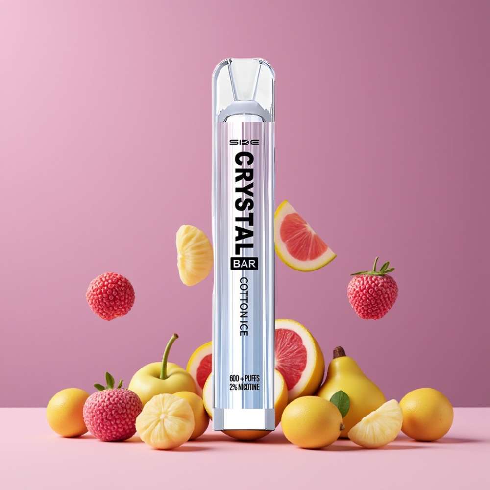 SKE Crystal Bar 600 パフ コットンアイス ジャパン まとめ買い 2.0ml メッシュコイル