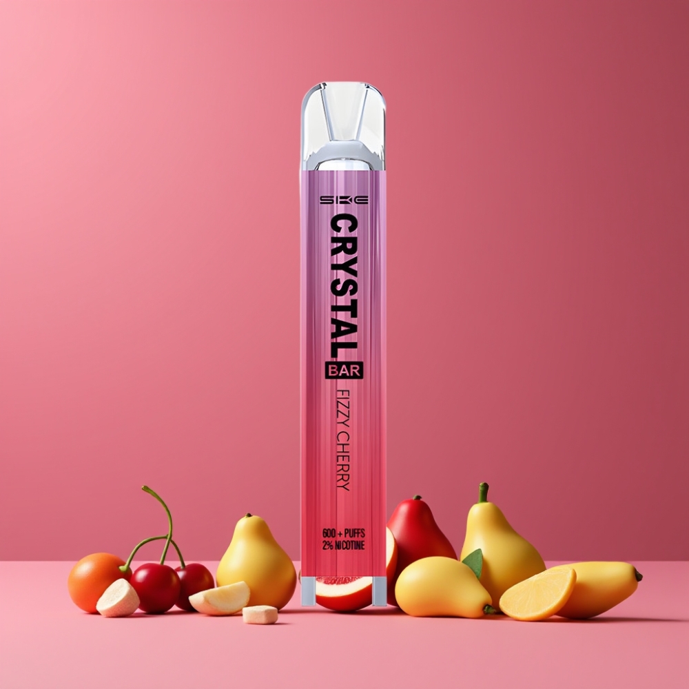 SKE Crystal Bar 600パフ フィズリー・チェリー ジャパン まとめ買い 2.0ml メッシュコイル