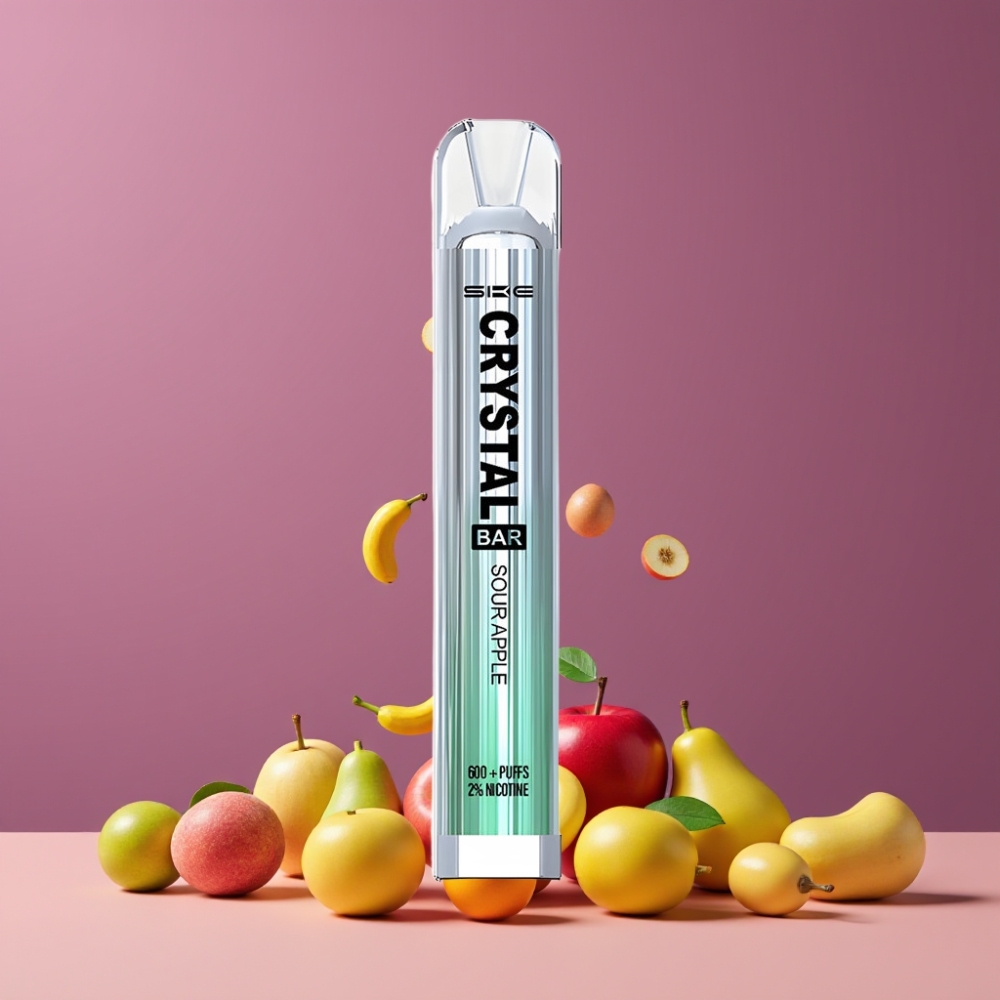 SKE Crystal Bar 600パフ サワーアップル ジャパン まとめ買い 2.0ml メッシュコイル