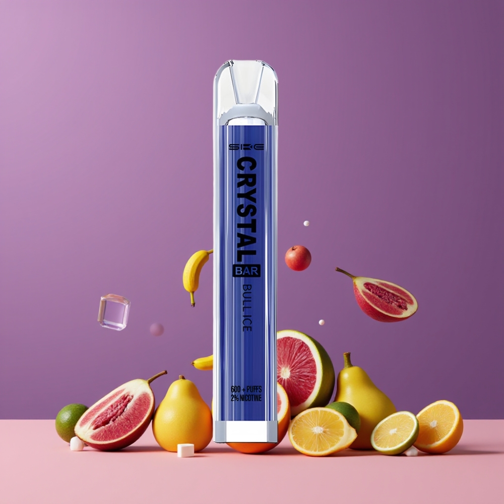 SKE Crystal Bar 600 ブルアイス ジャパン まとめ買い 2ml メッシュコイル 500mAh