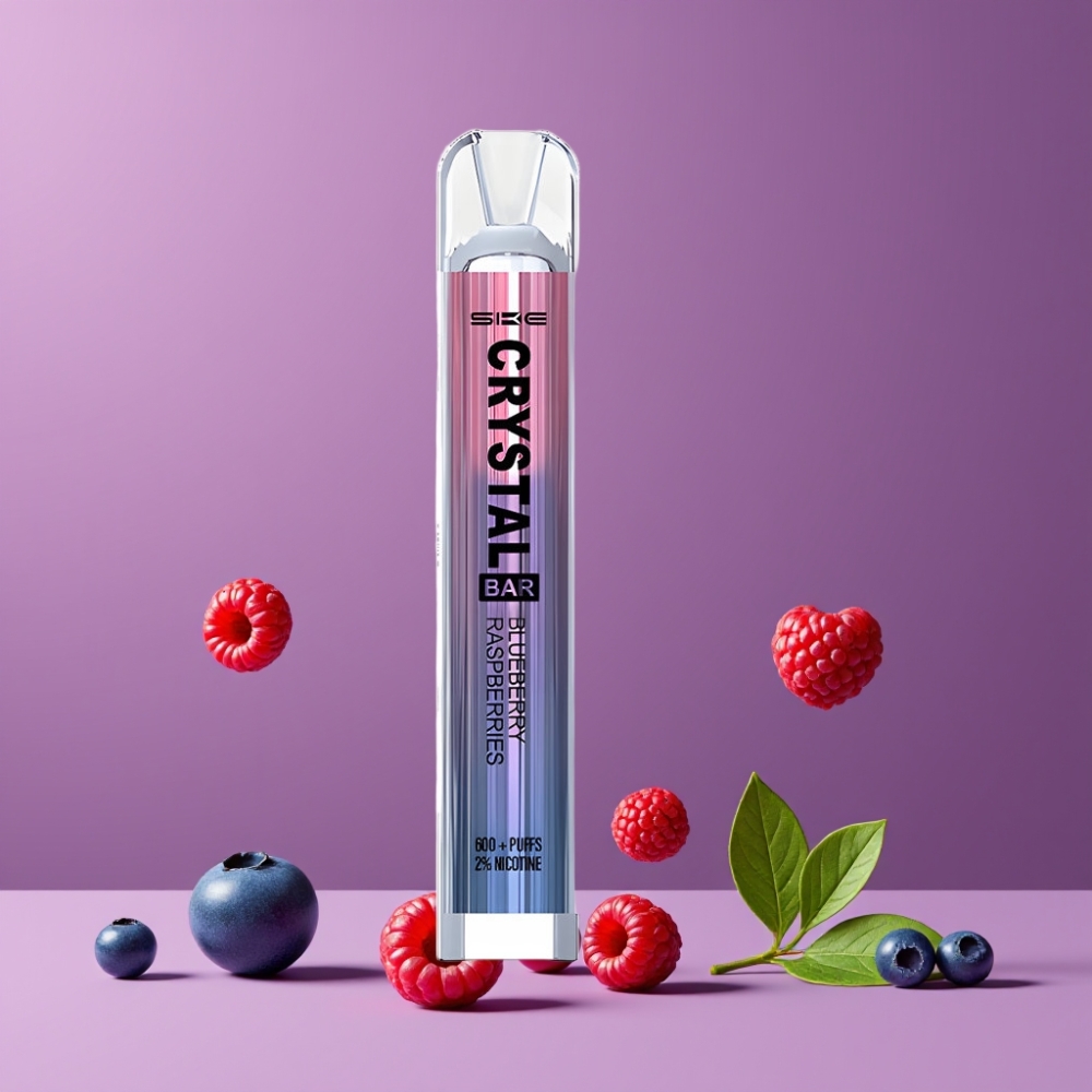 SKE Crystal Bar 600パフ ブルーベリーレーズベリー ジャパン まとめ買い 2ml メッシュコイル