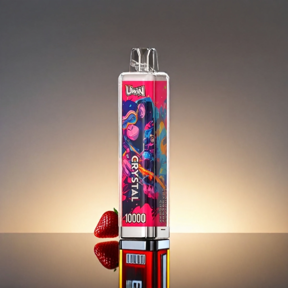 UWIN Crystal RGB 10000 Puffs 18ml 0.8Ohm ストロベリークランベリーチェリー ジャパン まとめ買い