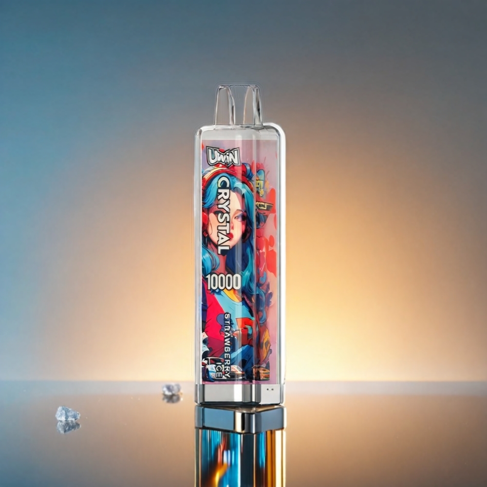 UWIN Crystal RGB 10000 Puffs 18ml 0.8Ohm ストロベリーアイス ジャパン まとめ買い