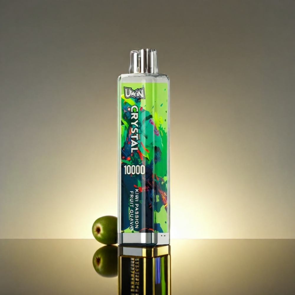 Uwin Crystal RGB 10000 Puffs 18ml 0.8Ohm キウイパッションフルーツグアバ ジャパン まとめ買い