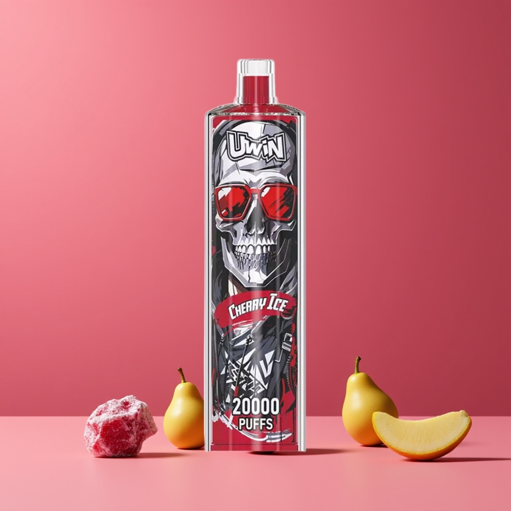 Uwin Shisha Hookah Crystal 20000 チェリーアイス ジャパン まとめ買い 22ml 650mAh Type-C メッシュコイル
