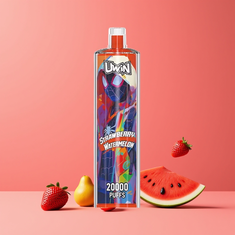 Uwin Shisha Hookah Crystal 20000 ストロベリーメロン ジャパン まとめ買い 22ml 650mAh Type-C メッシュコイル