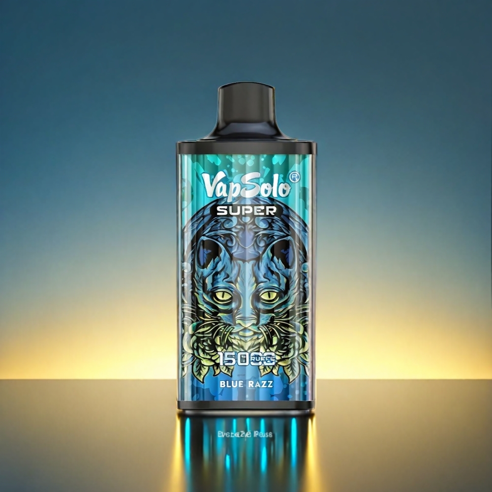 Vapsolo Super 15000 Puffs 40ml 850mah Type-C ブルーラズ ジャパン まとめ買い