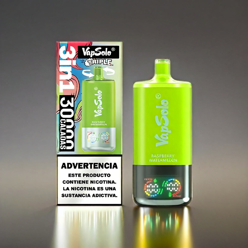 VapSolo Tripe 40ml 3タンク Type-C ラズベリーメロン ジャパン まとめ買い