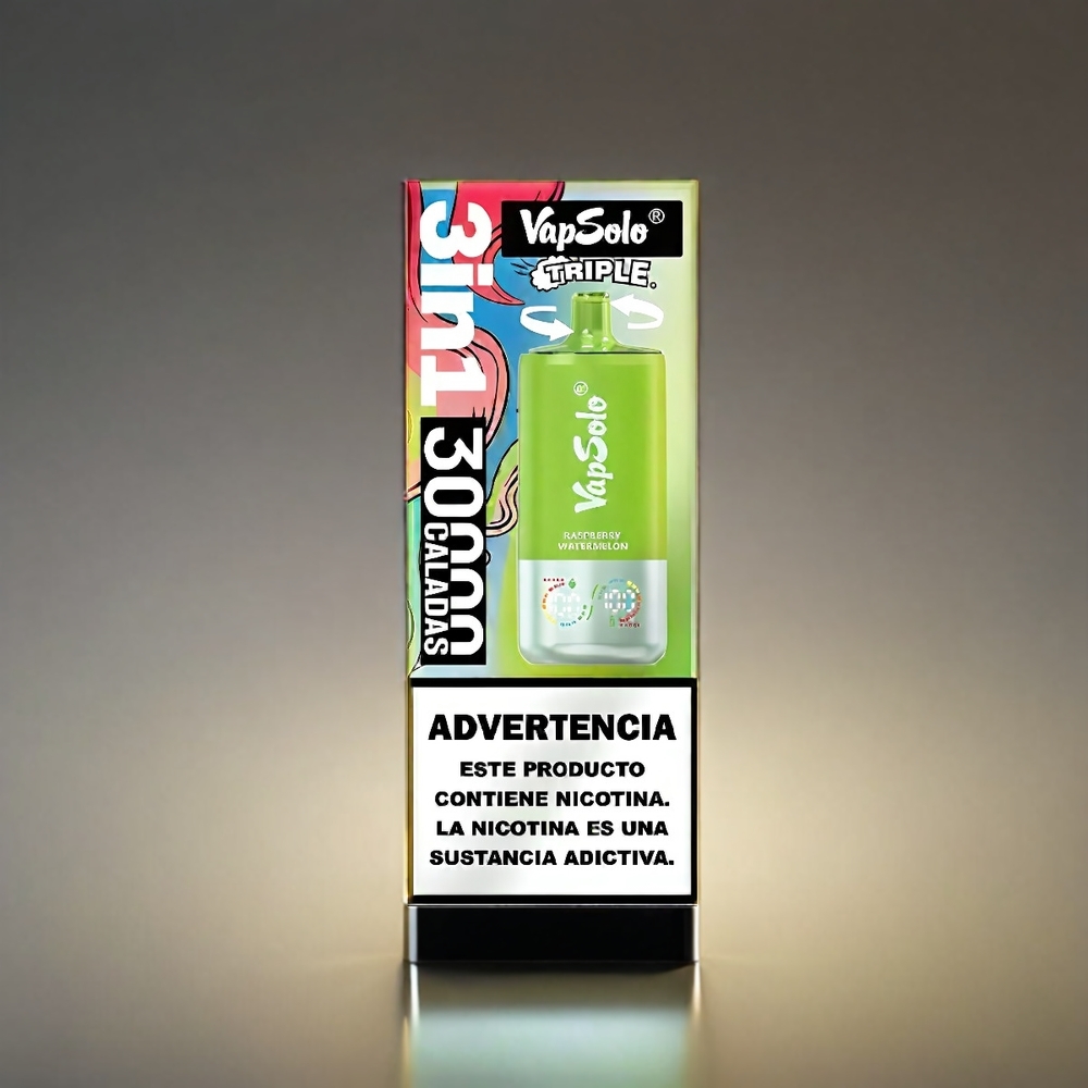 VapSolo Tripe 40ml 3タンク Type-C ラズベリーメロン ジャパン まとめ買い
