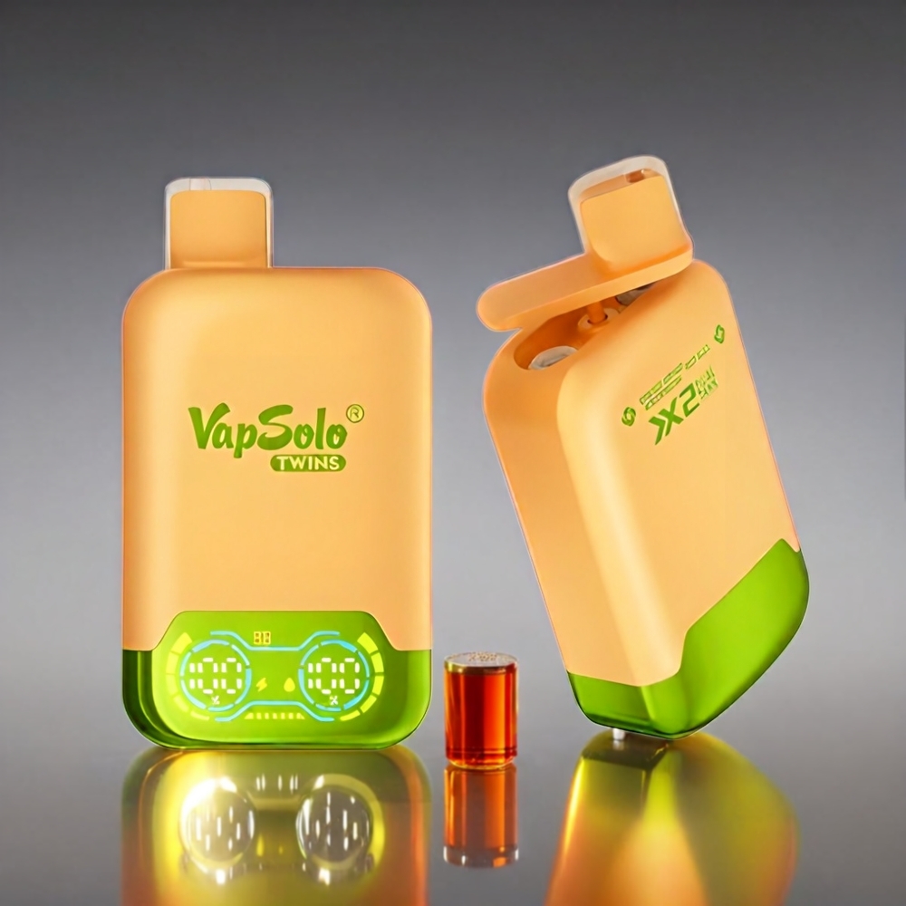 Vapsolo Twins 20000 Puffs 40ml 2タンク Type-C オレンジマンゴーウォーターメロン＆レッドブル ジャパン まとめ買い
