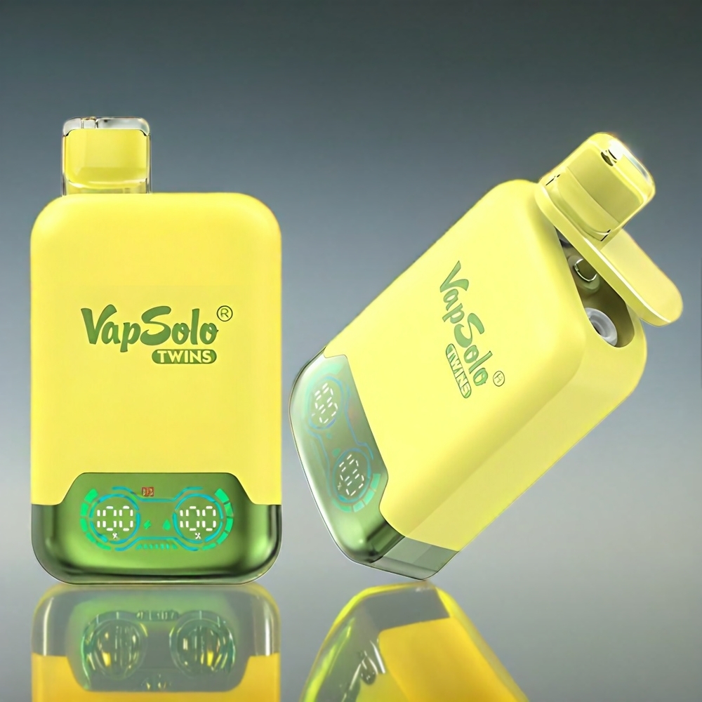 Vapsolo Twins 20000 Puffs 40ml 2タンク Type-C パイナップルココナッツ&ウォーターメロンアイス ジャパン まとめ買い