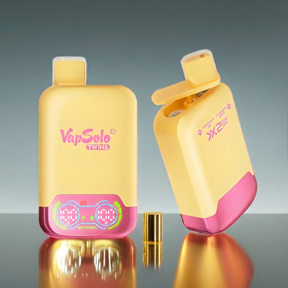 Vapsolo Twins 20000 Puffs 40ml Type-C 2タンク ウォーターメロンアイス＆ストロベリーマンゴー ジャパン まとめ買い