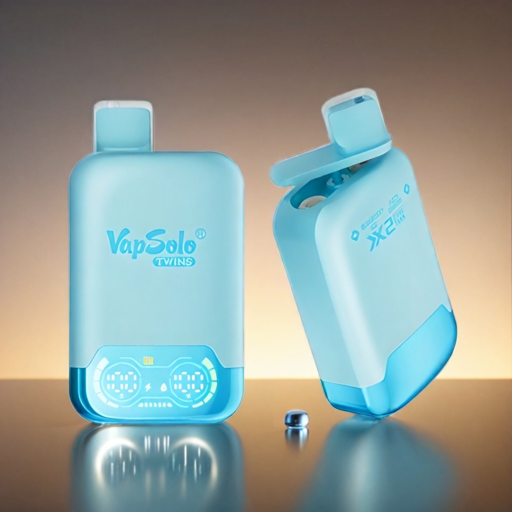 Vapsolo Twins 20000 Puffs 40ml Type-C ブルーベリーアイス＆フィズィチェリー ジャパン まとめ買い