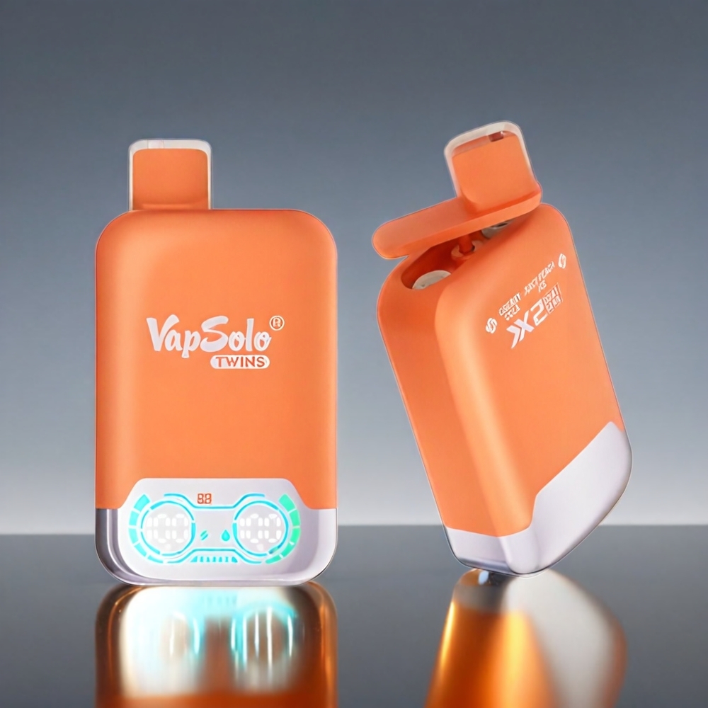 Vapsolo Twins 20000 Puffs 40ml Type-C チェリーコーラ＆ジューシーピーチアイス ジャパン まとめ買い