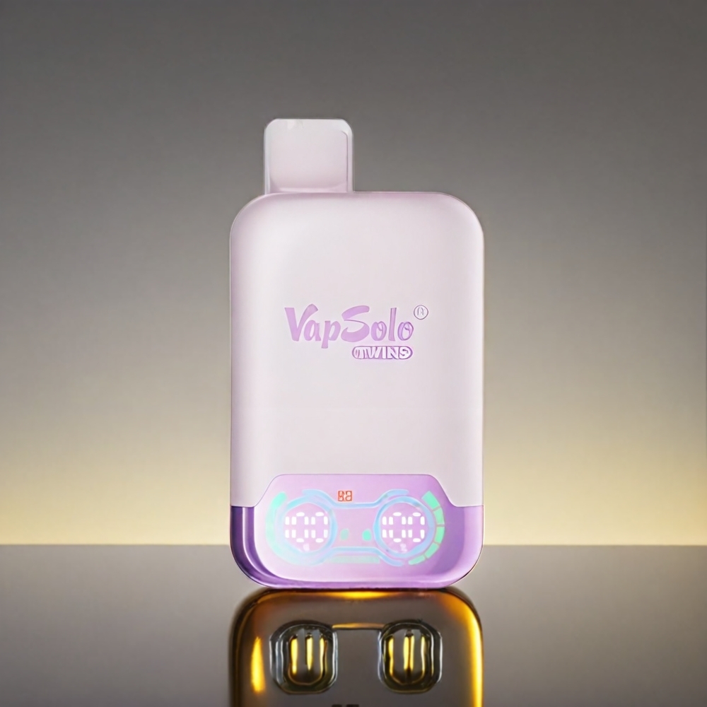 Vapsolo Twins 20000 Puffs 40ml Type-C グレープアイス＆ストロベリーキウイ ジャパン まとめ買い
