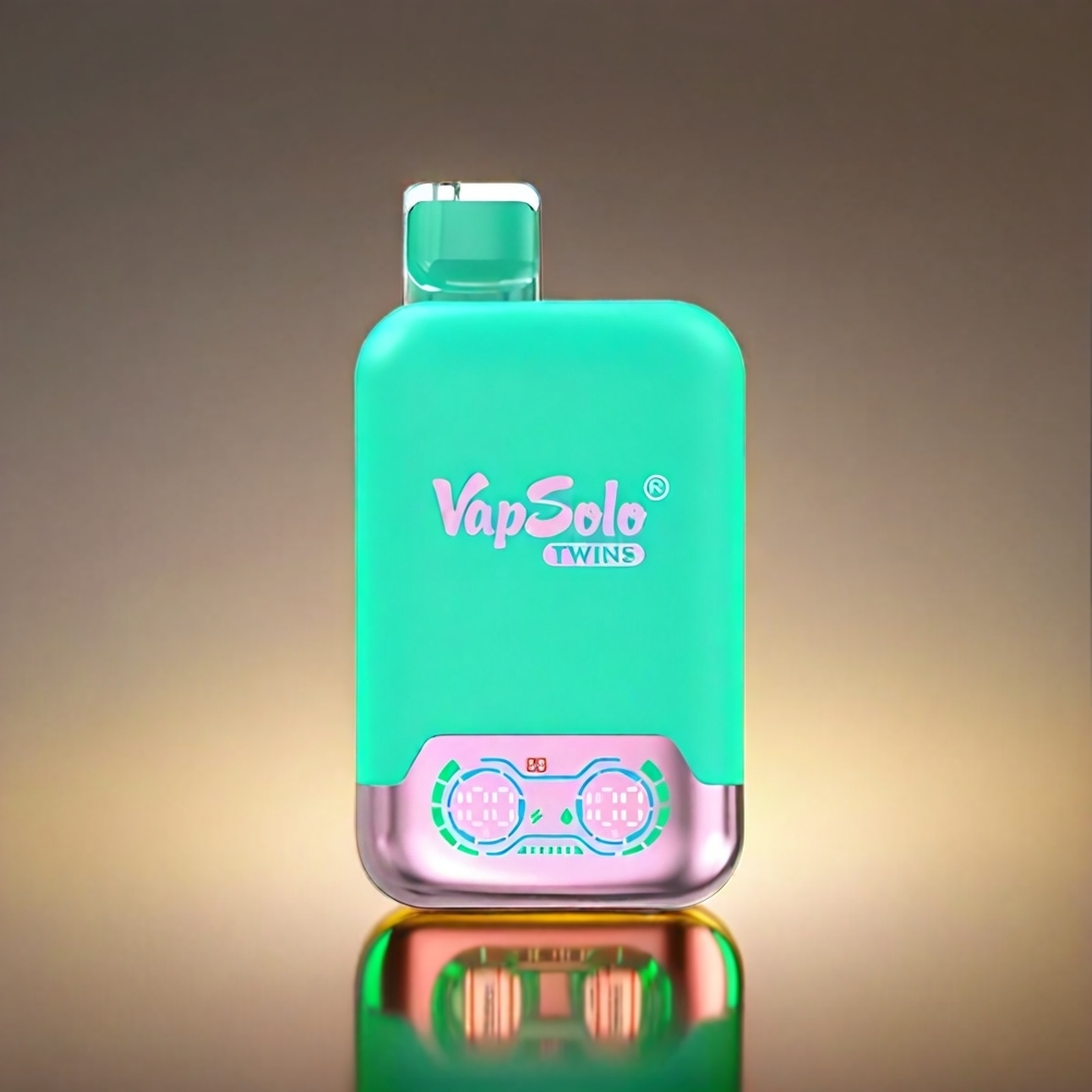 Vapsolo Twins 40ml 20000 Puffs 2タンク Type-C トリプルメロン&ラズベリーワーターメロン ジャパン まとめ買い