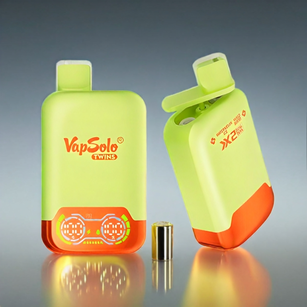 Vapsolo Twins 40ml 20000 Puffs Type-C 2タンク ウォーターメロンアイス＆ミックスベリー ジャパン まとめ買い