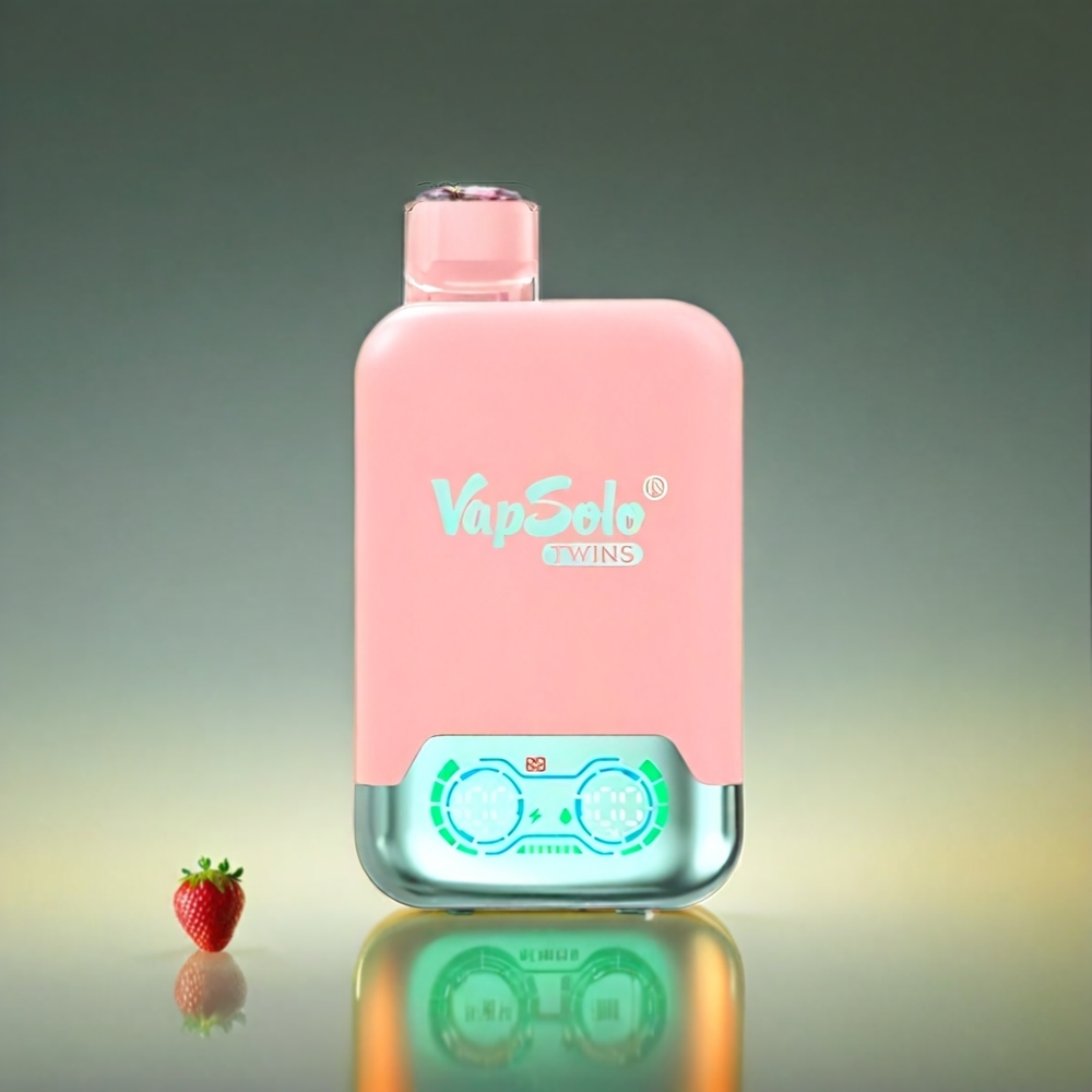 Vapsolo Twins 40ml 20000 Puffs Type-C ストロベリーアイス&マンゴーピーチウォーターメロン ジャパン まとめ買い