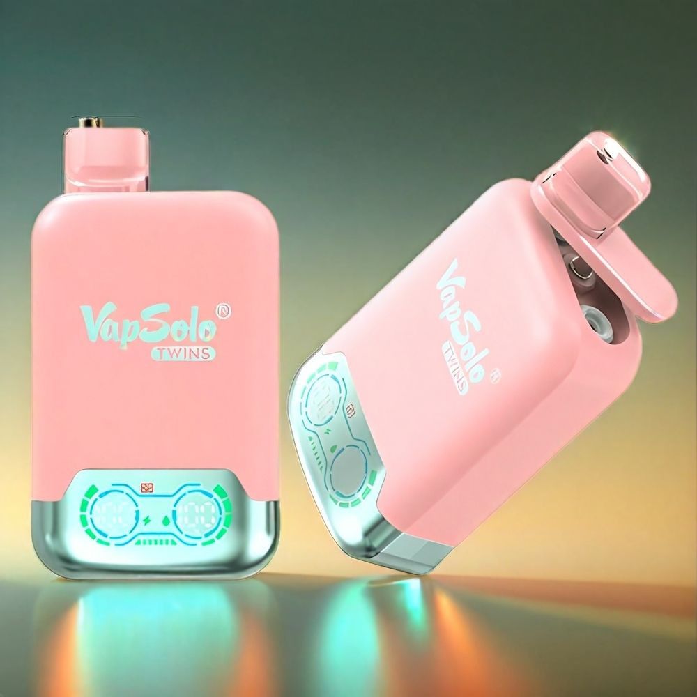 Vapsolo Twins 40ml 20000 Puffs Type-C ストロベリーアイス&マンゴーピーチウォーターメロン ジャパン まとめ買い