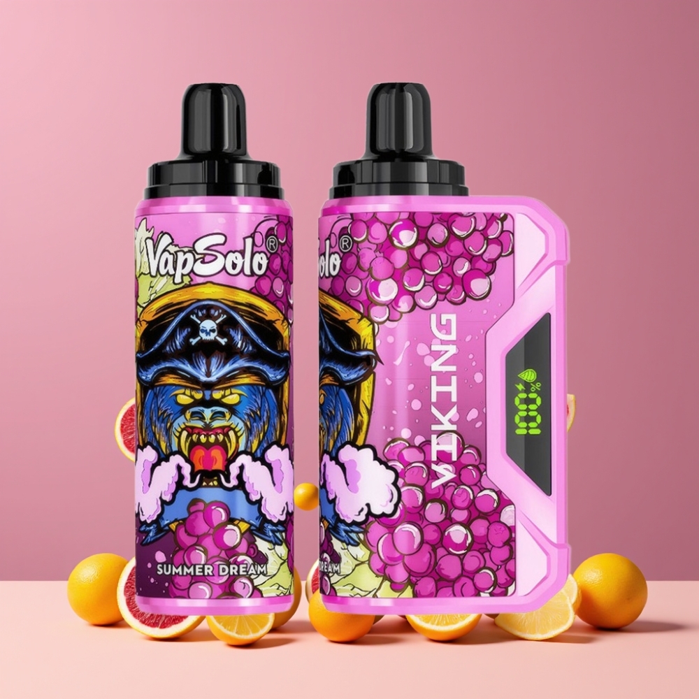 VapSolo VIKING 12000パフ サマードリーム 22ml ジャパン まとめ買い Type-C充電